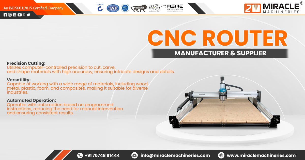 Supplier of CNC Routers in Hyderabad