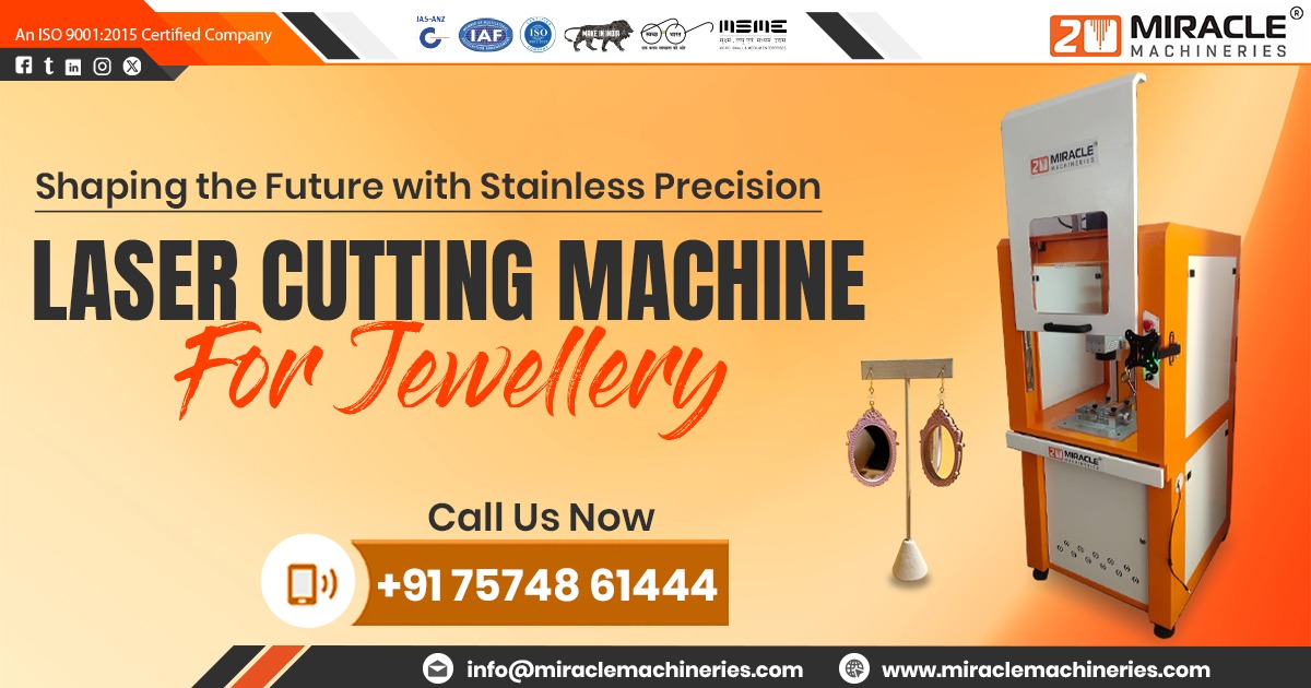 Manufacturer of Laser Cutting Machine for Jewellery