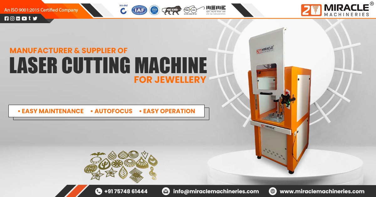 Laser Cutting Machines for Jewellery in Kolkata