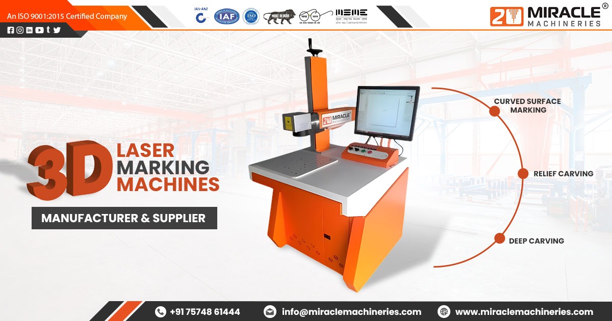 3D Laser Marking Machines Manufacturer in Ahmedabad