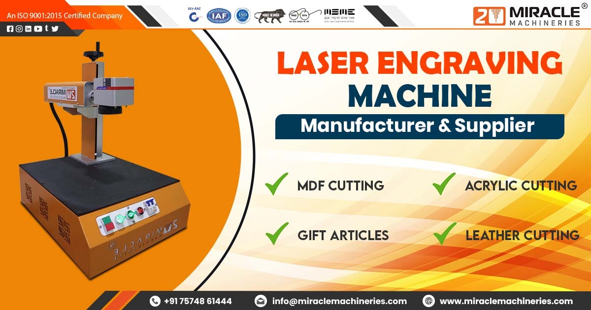 Manufacturer of Laser Engraving Machine in Ahmedabad