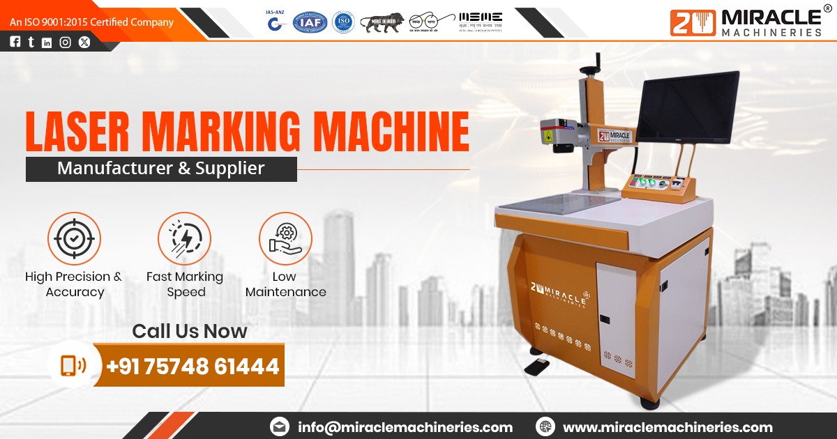 Manufacturer of Industrial Laser Marking Machine