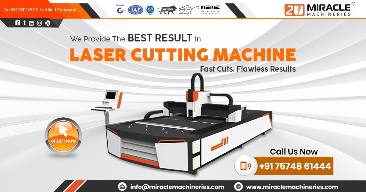 Supplier of Laser Cutting Machine in Rajasthan