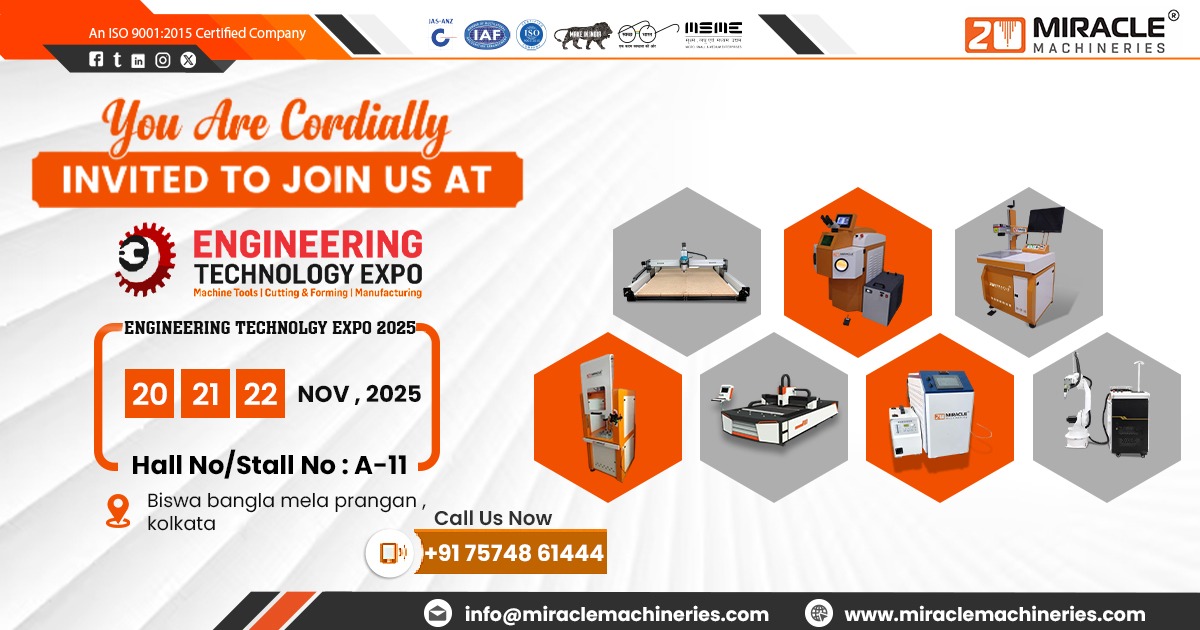 🏭 Join Miracle Machineries at Engineering Technology Expo 2025 – Kolkata!