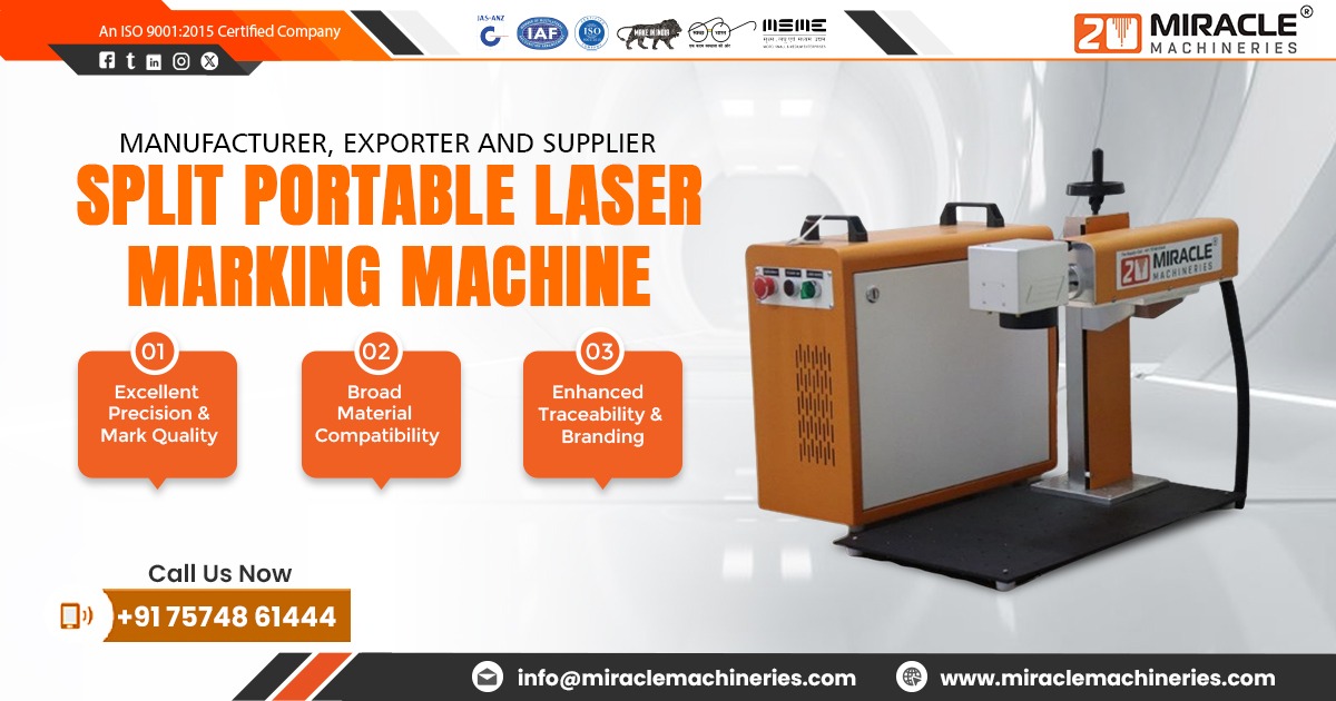 Split Portable Laser Marking Machine in Ahmedabad