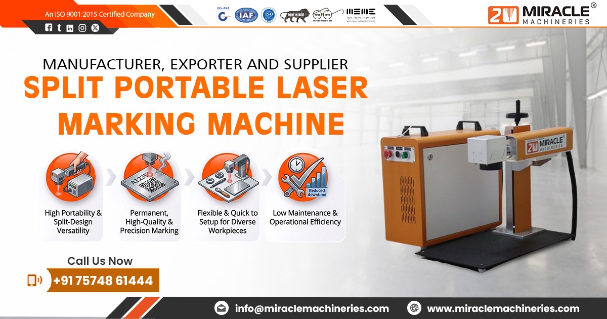 Split Portable Laser Marking Machine in Rajasthan