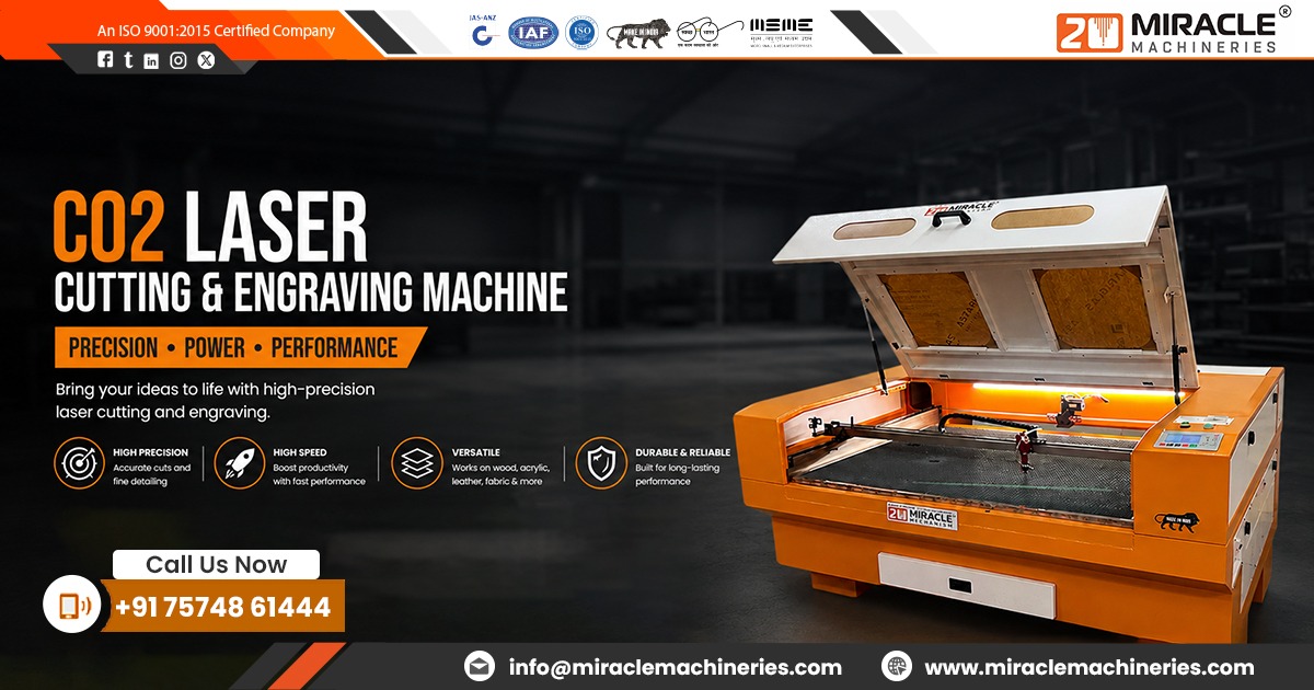CO2 Laser Cutting and Engraving Machine in Haryana
