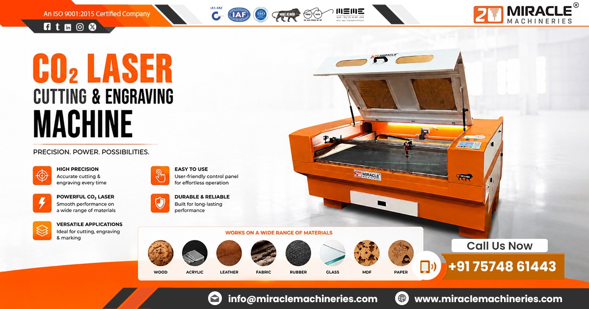 CO2 Laser Cutting and Engraving Machine in Uttar Pradesh