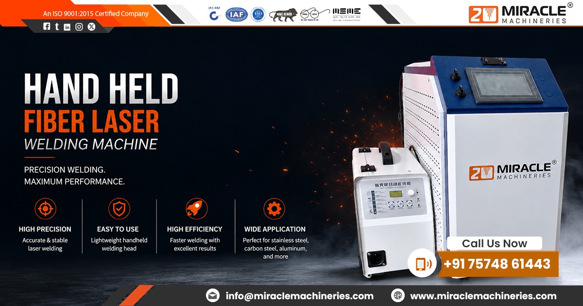 Hand Held Fiber Laser Welding Machine in Tamil Nadu