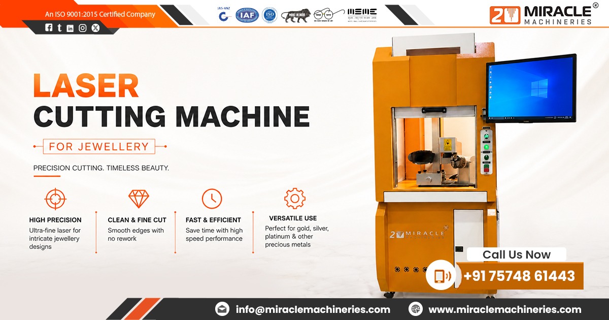 Laser Cutting Machine for Jewellery in Chennai