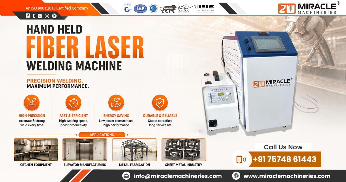 Hand Held Fiber Laser Welding Machine Supplier in Jharkhand