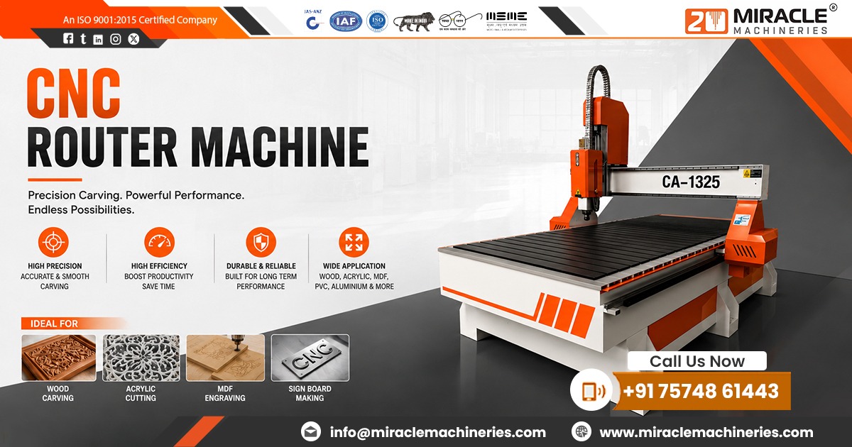 Supplier of CNC Router Machine in Jaipur