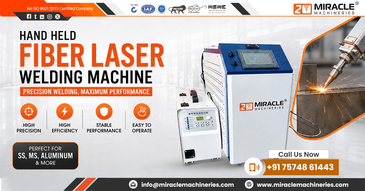 Hand Held Fiber Laser Welding Machine in India
