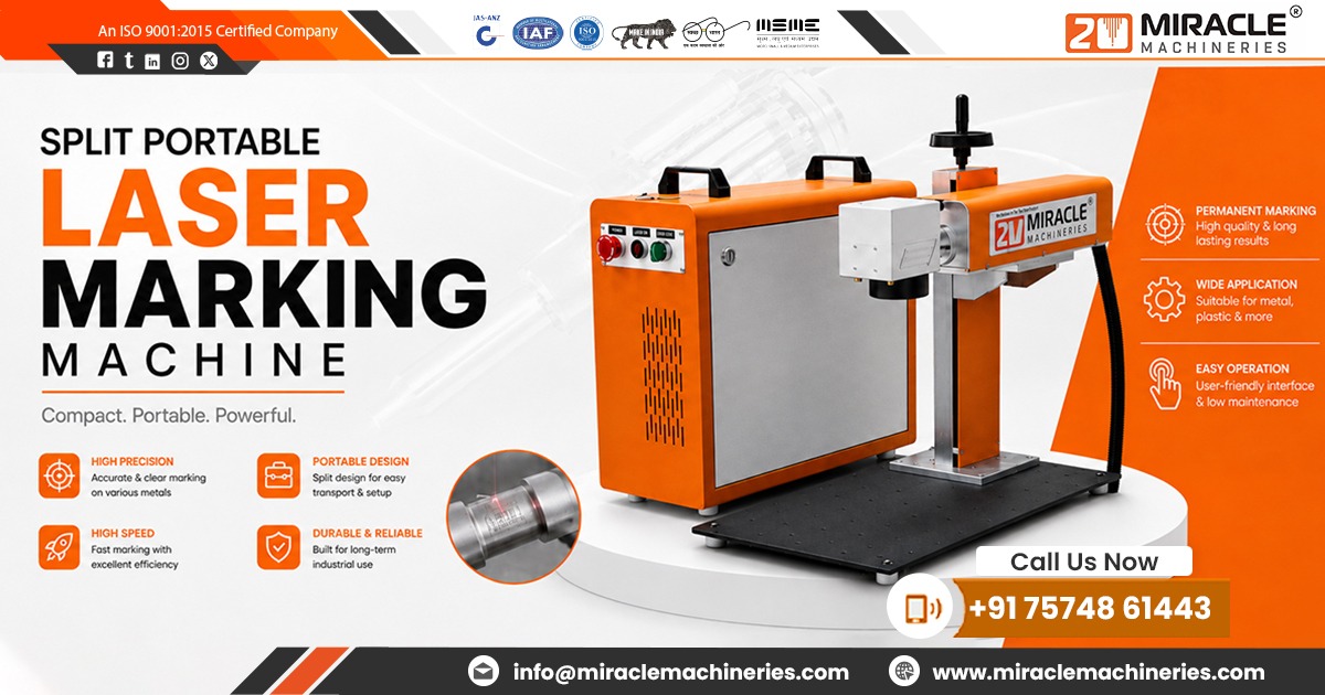 Split Portable Laser Marking Machine in Gujarat