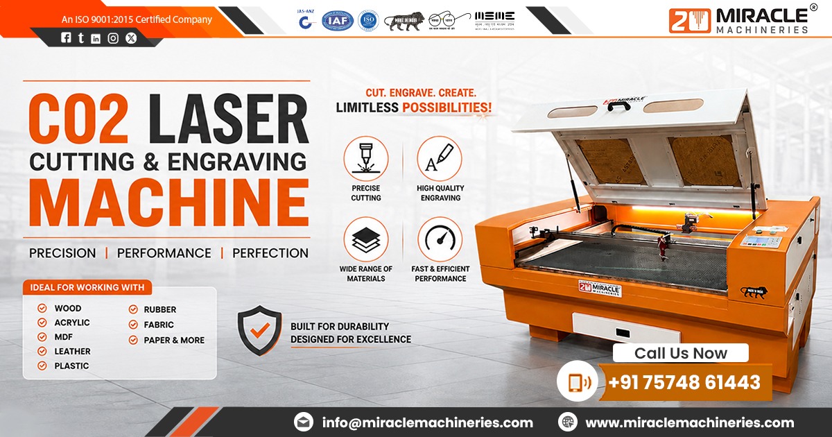 CO2 Laser Cutting and Engraving Machine Supplier in India