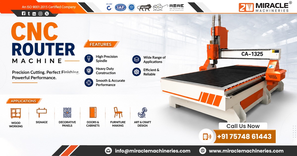 Supplier of CNC Router Machine in India