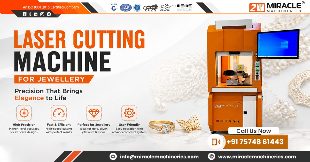 Laser Cutting Machine for Jewellery Supplier in Gujarat