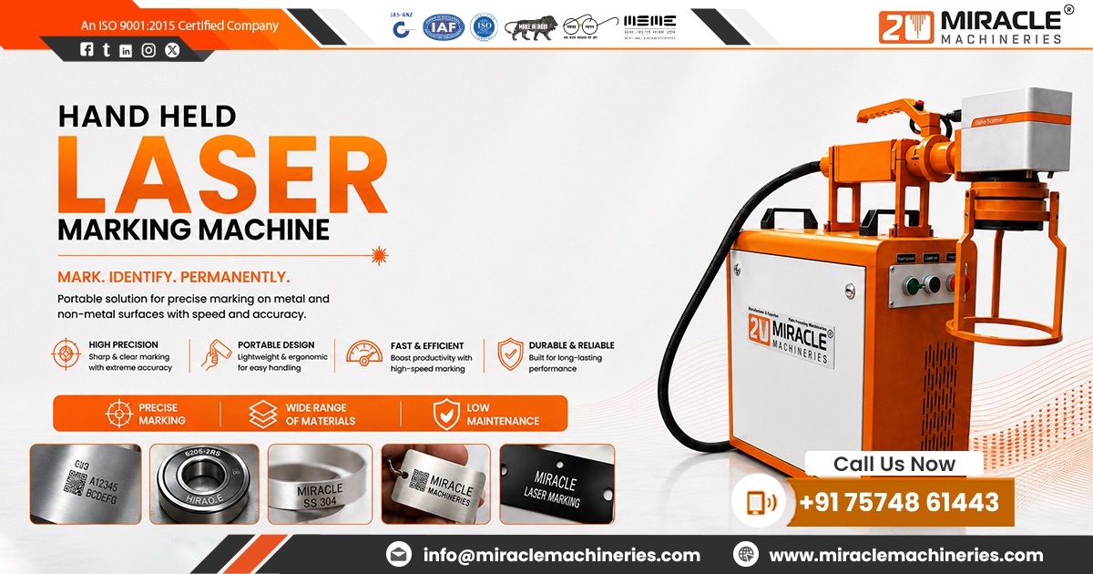 Hand Held Laser Marking Machine Supplier in Ranchi