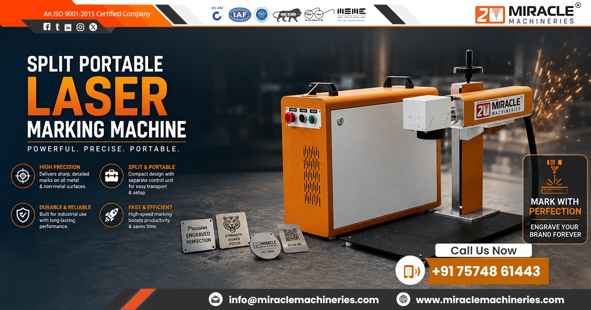 Split Portable Laser Marking Machine Supplier in India