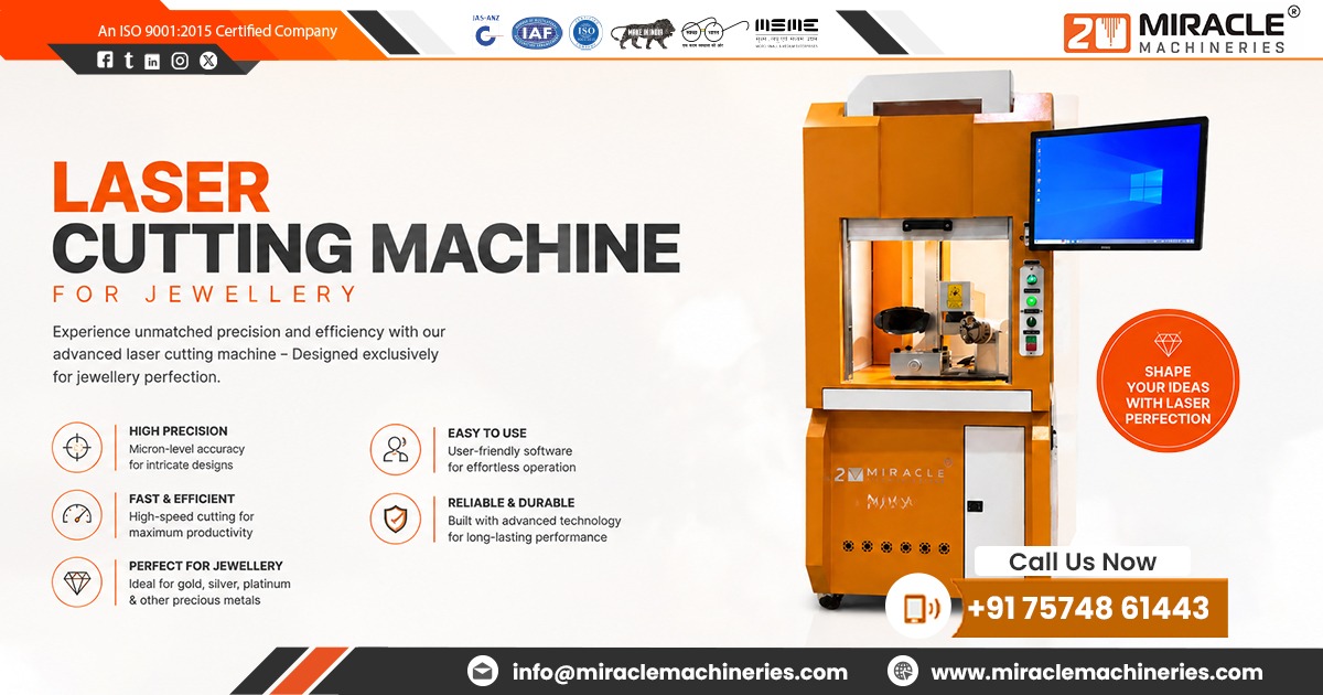 Laser Cutting Machine for Jewellery Manufacturers in India