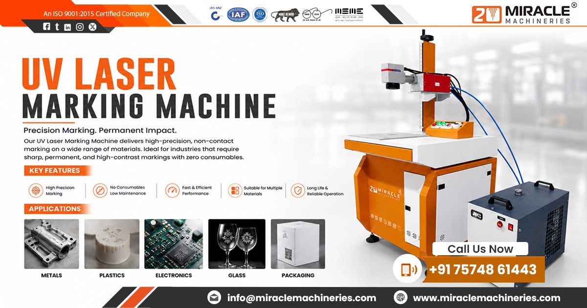 UV Laser Marking Machine Manufacturer in Ahmedabad