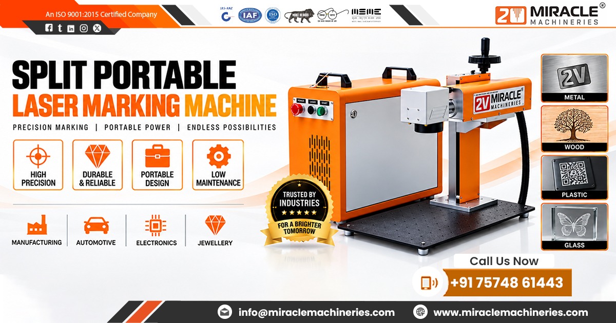 Split Portable Laser Marking Machine Supplier in Kolkata