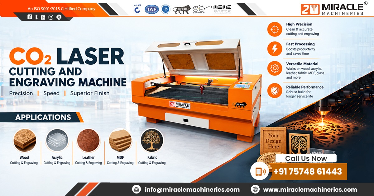CO2 Laser Cutting and Engraving Machine in Patna